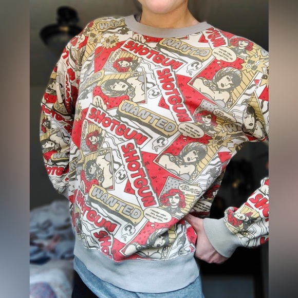 plevo Sweaters - 4/$20 PLEVO vintage comic book sweater